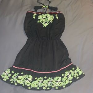 NWOT Boston proper sun dress with pearl detail